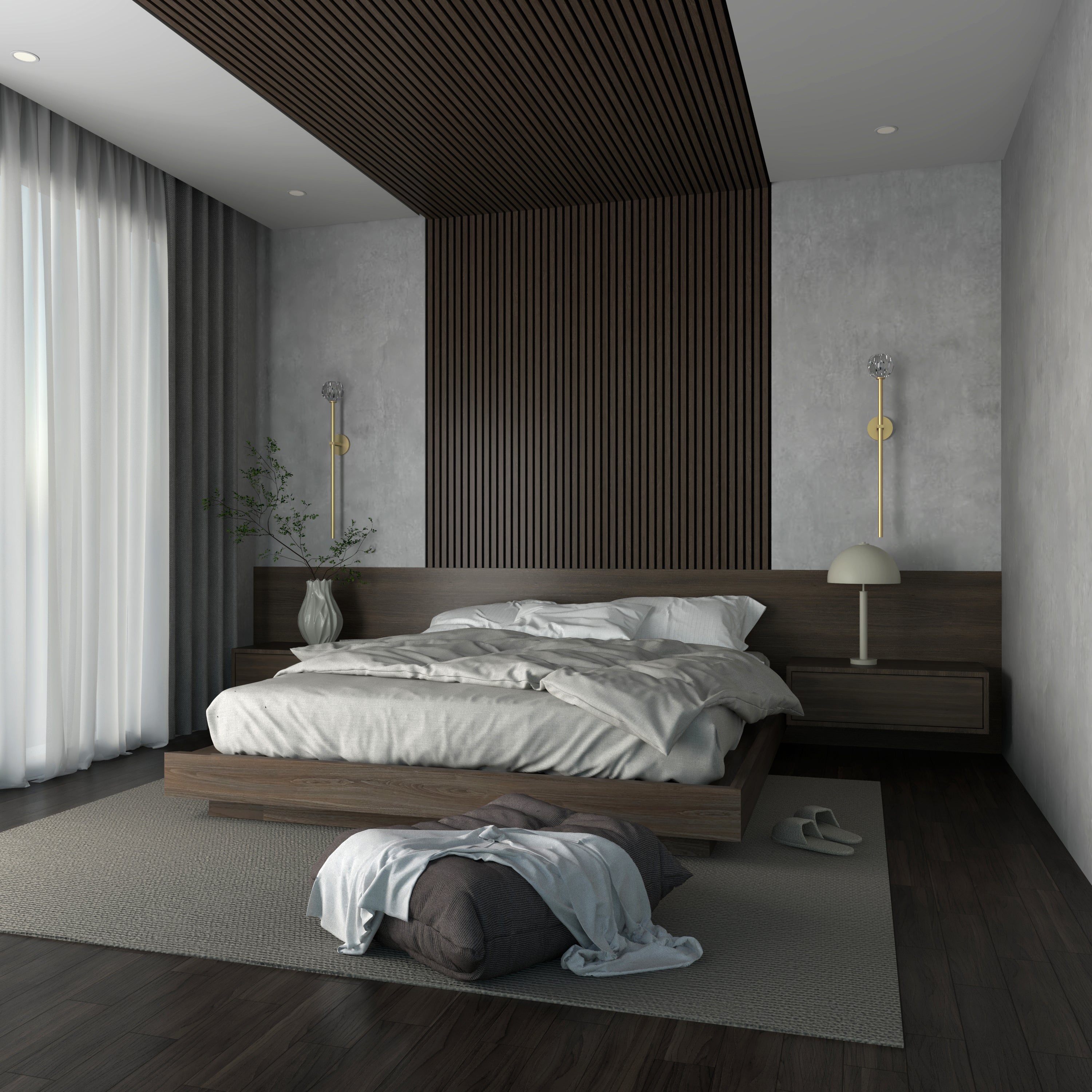 Lux vägglampa | Modern väggbelysning i järn och kristall | Nätström | Höjd 71 cm | G9-glödlampa | UL-certifierad | Svart, guld, silver | 3000K varmt ljus | Inomhusbruk