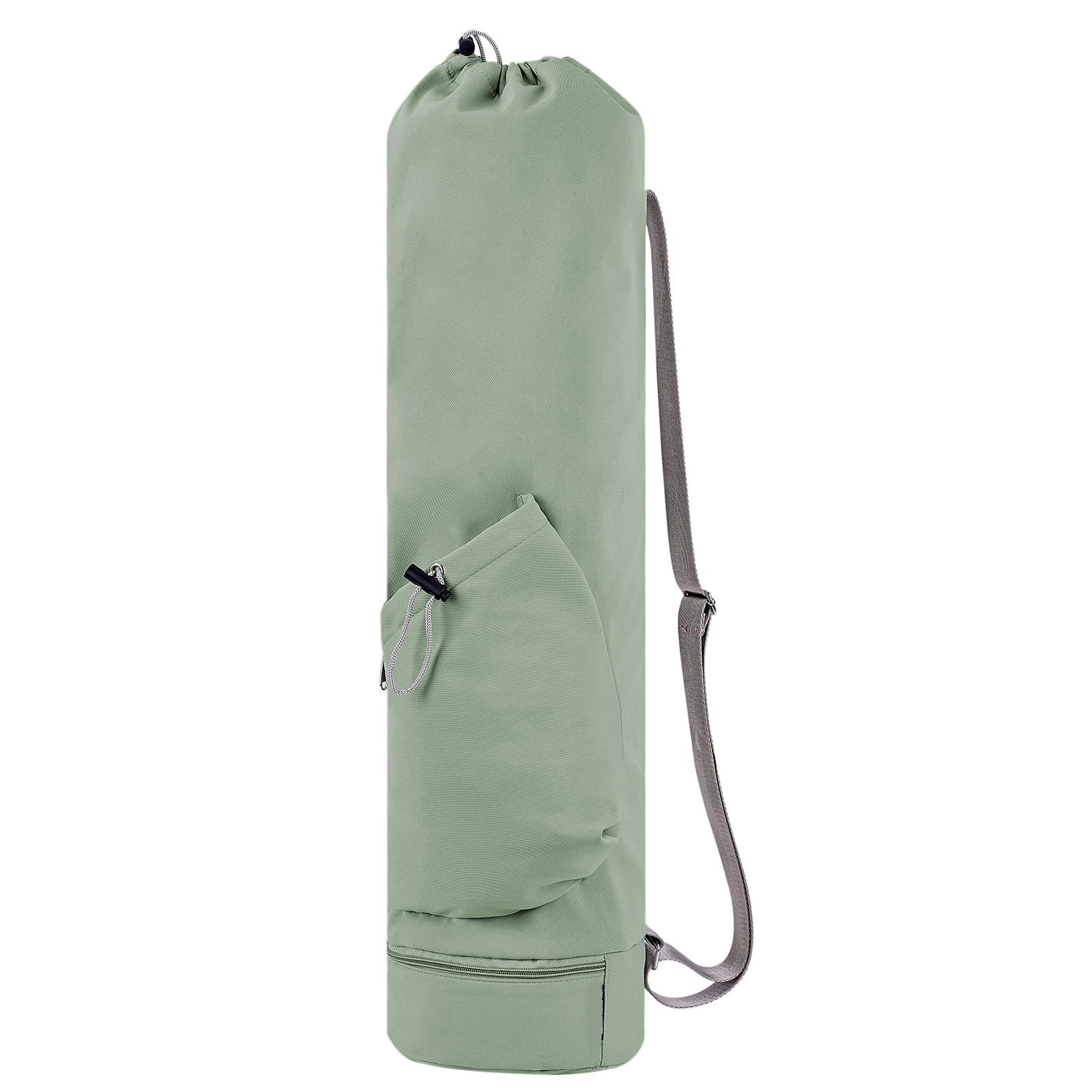 Yogataske | Med vådfack og flaskeholder | Vandafvisende polyester | Perfekt til yoga & pilates | Justerbar rem | Letvægt 330g | Praktisk opbevaring til studietur | Ekstra sidelomme med lynlås