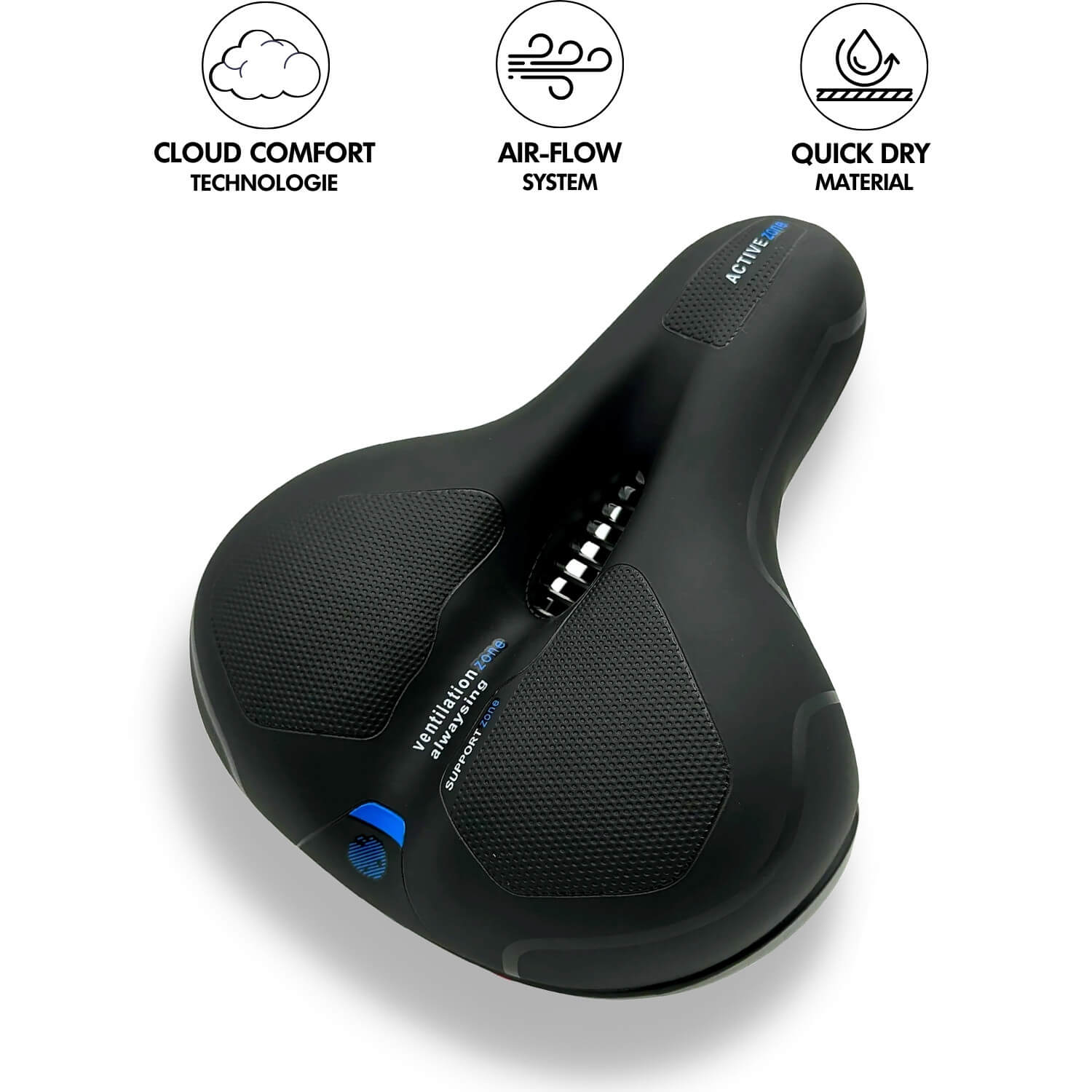 CLOUDCOMFORT PRO | Ergonomisk Cykelsadel | Smertelindring | Komfortabel | Cykeltilbehør | Sport & Fritid