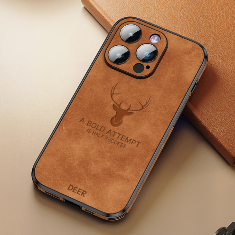 Læderetui til iPhone | Stilrent Design | Stødsikker Beskyttelse | Høj Kvalitet | Tilpasset Pasform | Fås i Flere Farver | Let og Slankt design | Stilfuldt Cover