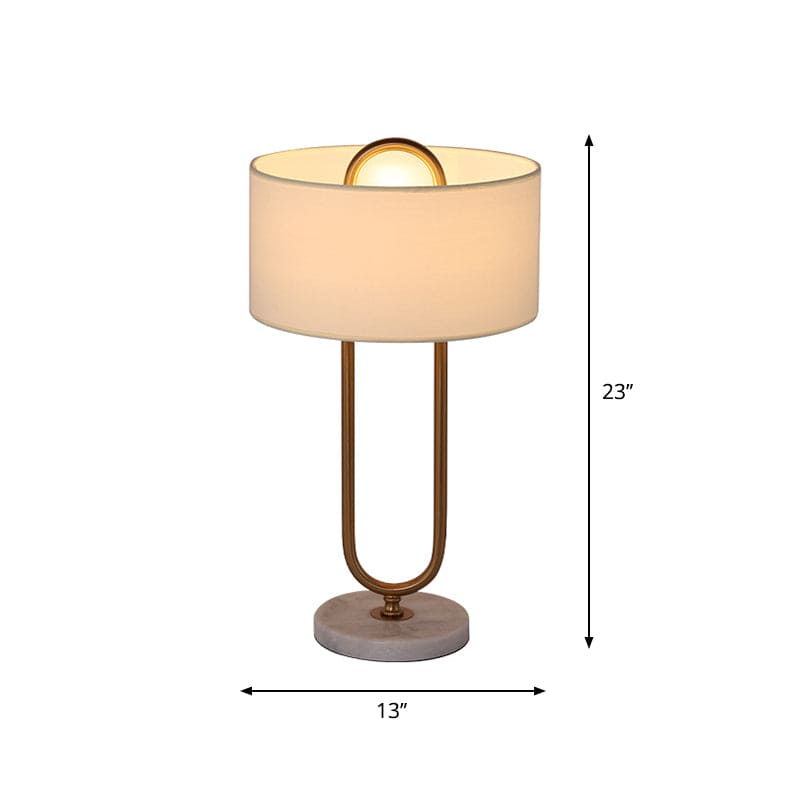 LichtAnna | Oval Stander Natlampe | Hvid Trommeskærm | Moderne Design | Hyggebelysning til Soveværelse | E27 Fatning | Lampeskærm Hvid | Metal Stand | Praktisk Belysning | Hjem & Indretning