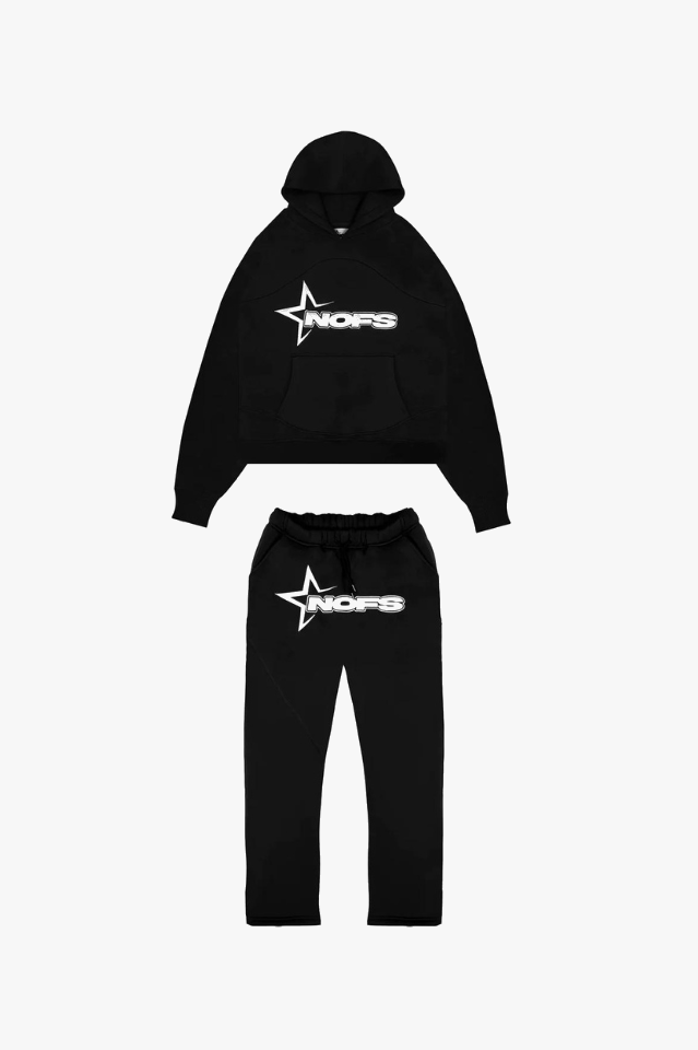 NOFS Unisex Hættetrøje Sæt | Blød Bomuldsblanding | Moderne Almindelig Pasform | Vælg mellem S til XXL | Åndbart og Komfortabelt Design