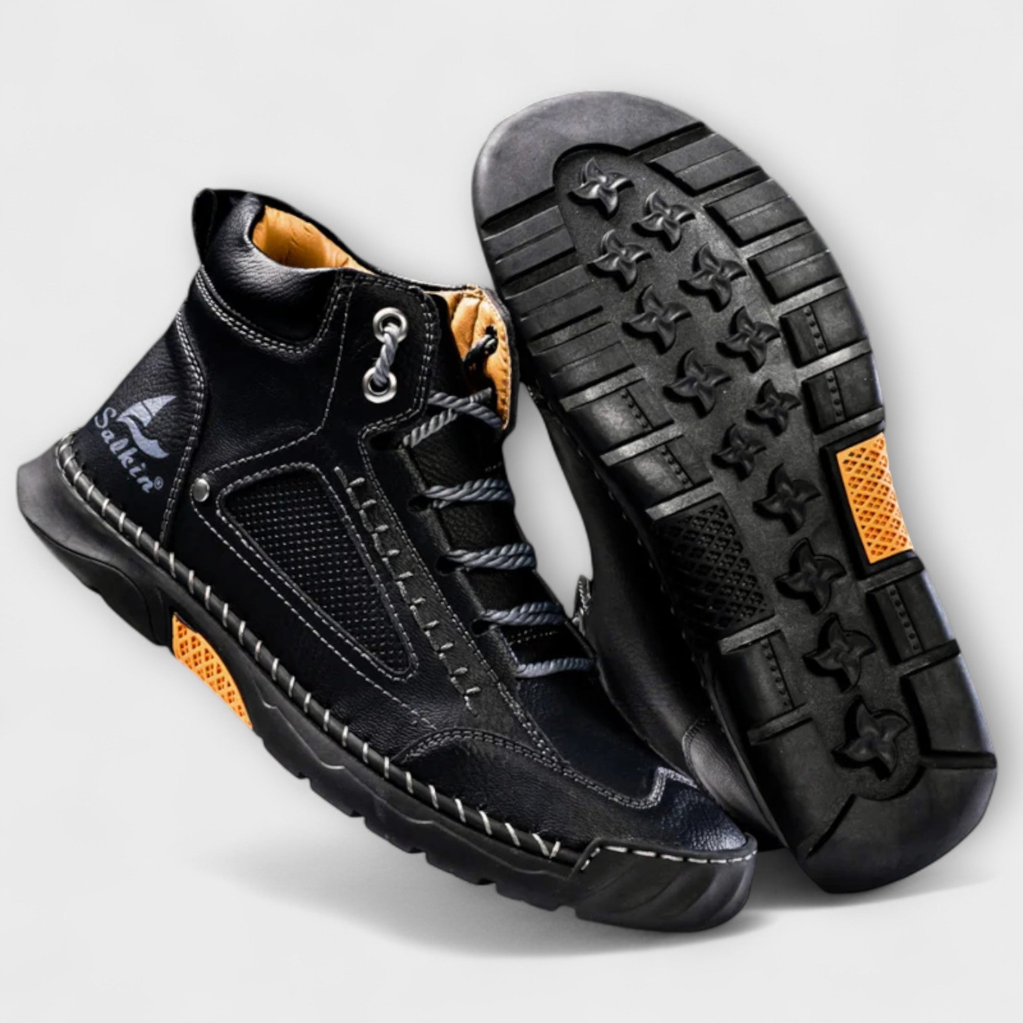 Jex | Vinterstøvler Herre | Premium Læder | Komfort & Varme | Robuste Såler | Stilfuld Outdoor Performance