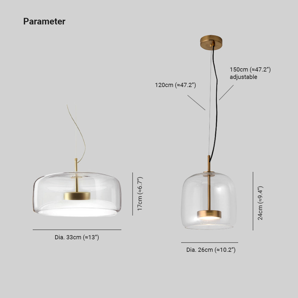 AmberGlow od Luminoir | Lampa LED w stylu retro | Metal i szkło w kolorze złota | Energooszczędne oświetlenie | Styl vintage | Ciepłe tonacje