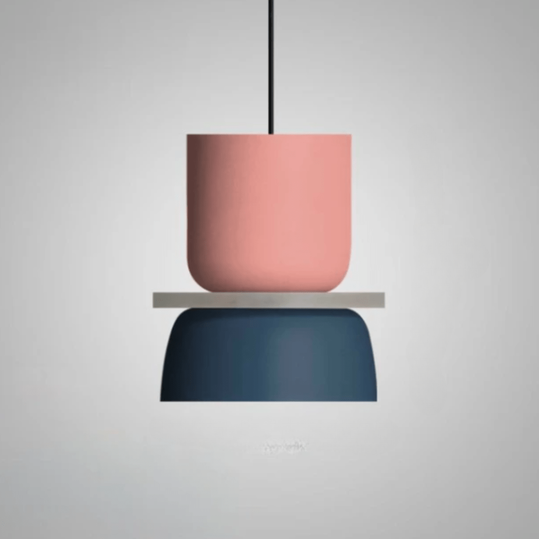 Petite LED | Lampe de plafond colorée | Acrylique et fer | Design minimaliste | Multicolore | Éclairage économique | Installation facile | Décoration