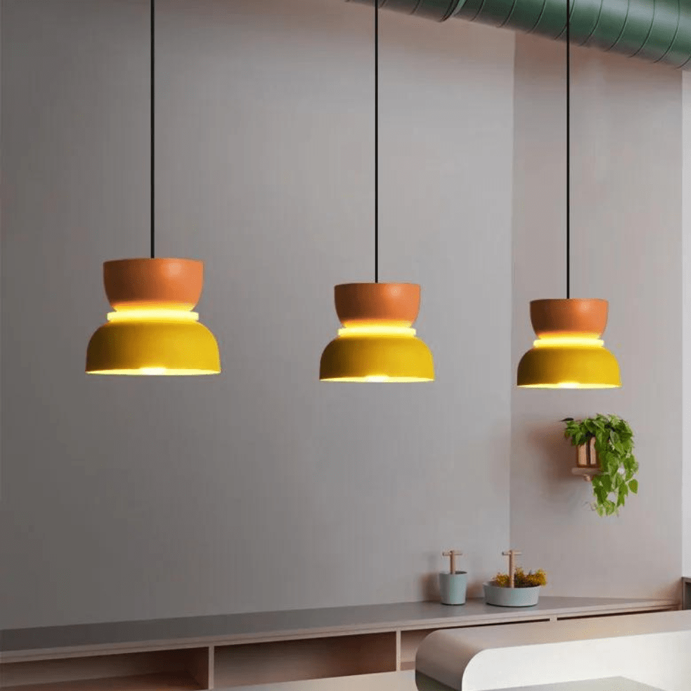 Petite LED | Lampe de plafond colorée | Acrylique et fer | Design minimaliste | Multicolore | Éclairage économique | Installation facile | Décoration
