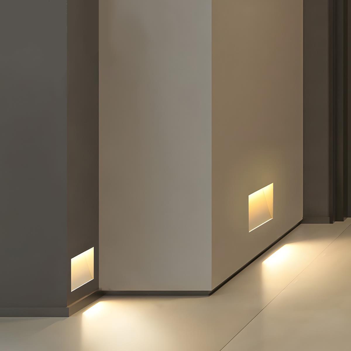 LED Vægbelysning | Indbygget Design til Trapper og Gange | Aluminium Materiale | Forskellige Hvite Toner | OSRAM LED Chip