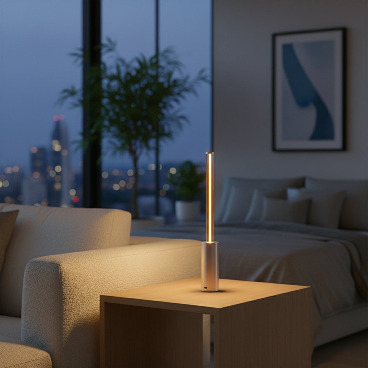 Cilindro | Draadloze Tafellamp – Ultra Slank Design – Touch Dimbaar – USB-C
