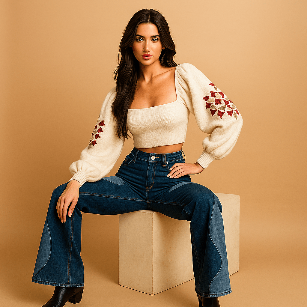 Retro Chic Flare Bukser | Vintage Inspireret Design | Perfekt Silhuet | Komfort og Stil | Kvinder