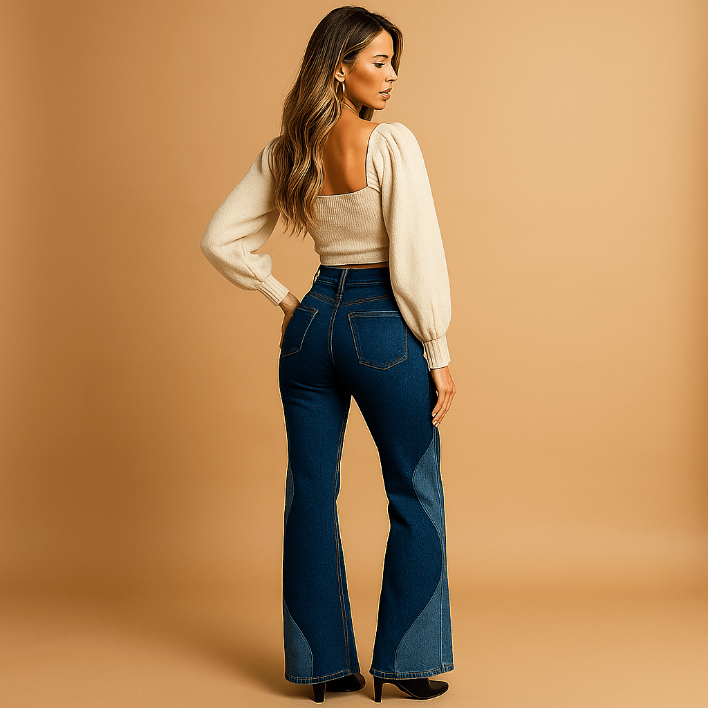 Retro Chic Flare Bukser | Vintage Inspireret Design | Perfekt Silhuet | Komfort og Stil | Kvinder