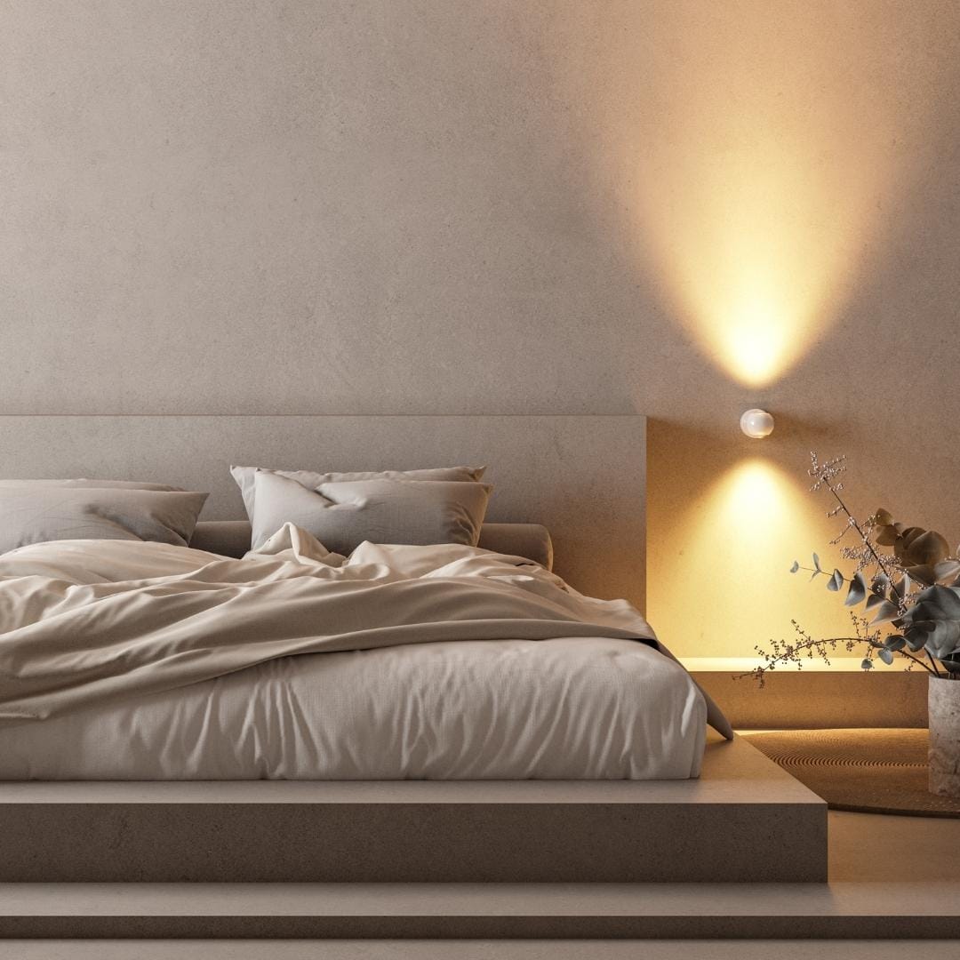 PONTOS | Lampe Murale Moderne | Matériaux Durables | Créez Une Atmosphère Ambiante | Facile À Installer | Design Économe En