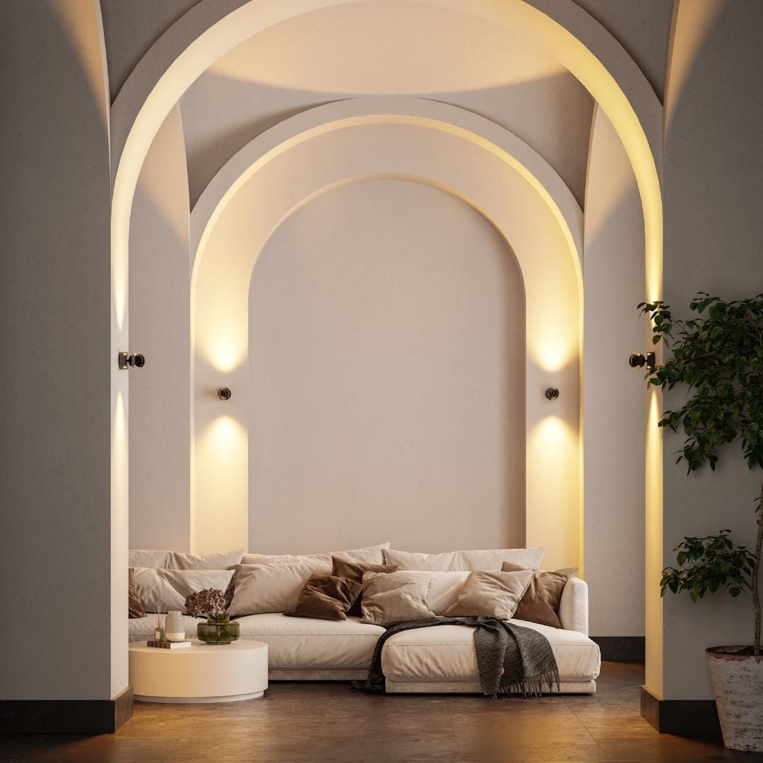 PONTOS | Lampe Murale Moderne | Matériaux Durables | Créez Une Atmosphère Ambiante | Facile À Installer | Design Économe En