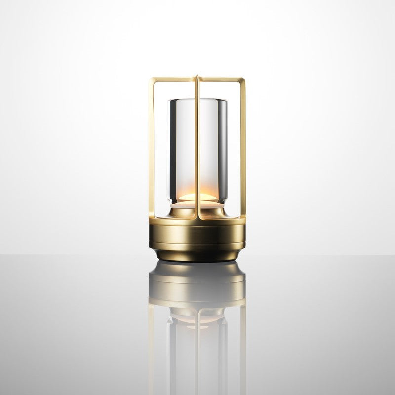 Minimalistisk LED Bordlampe | Lanterne med 3 Lysindstillinger og Berøringssensor | Genopladelig via USB | Stilfuld Lyskilde til