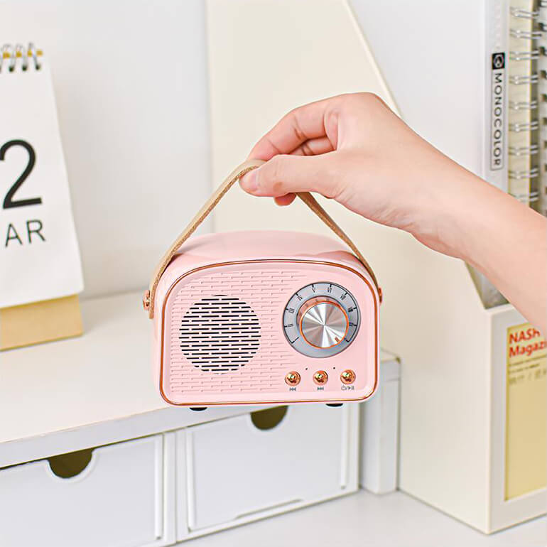 SoundJoy | Bærbar Retro Højttaler med FM Radio