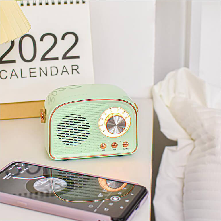 SoundJoy | Bærbar Retro Højttaler med FM Radio