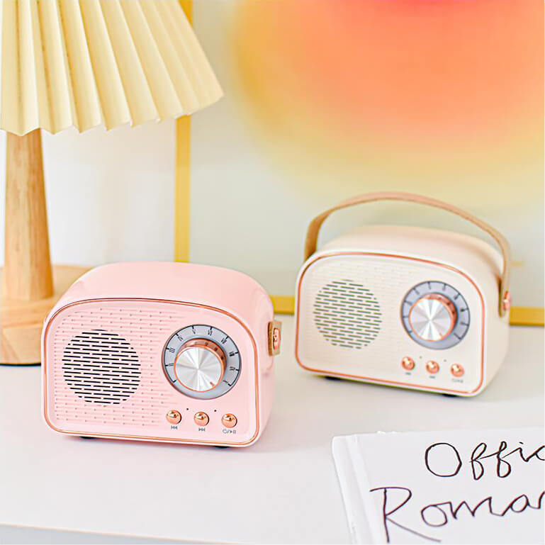 SoundJoy | Bærbar Retro Højttaler med FM Radio