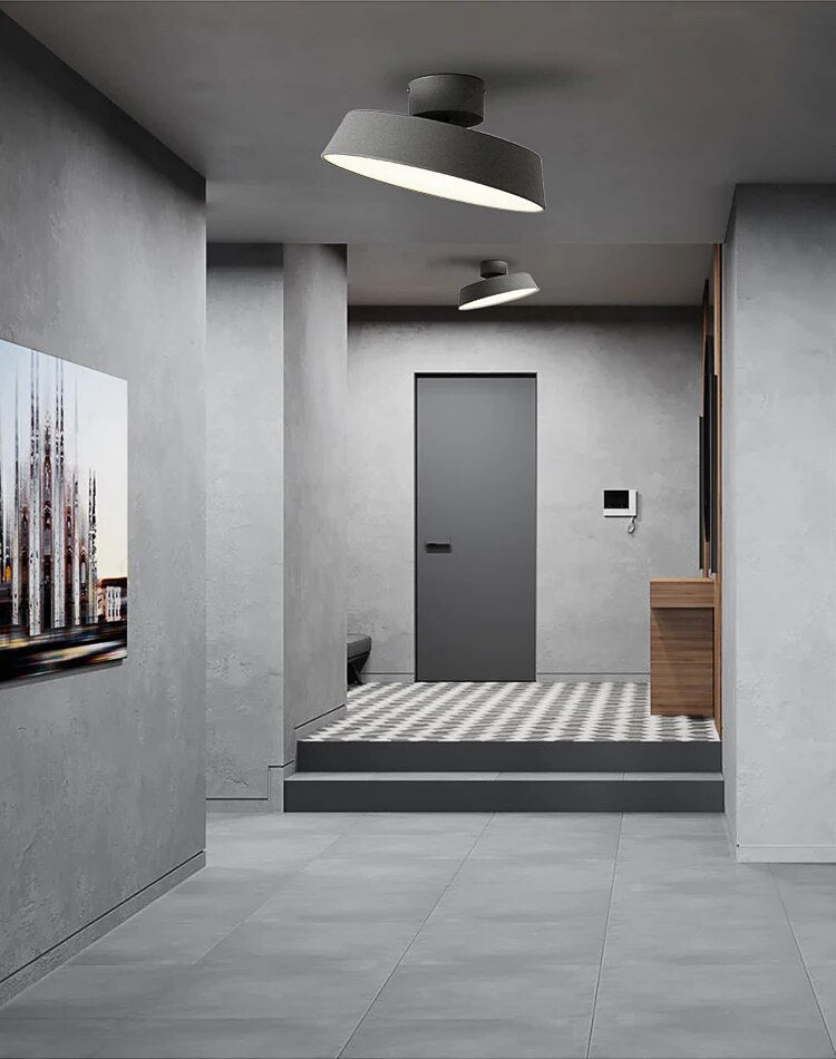 LumiTwist | Nowoczesna lampa sufitowa LED z aluminium | Regulowana głowica | Neutralne białe światło 4000 K | 12 W | Idealna do salonów i miejsc