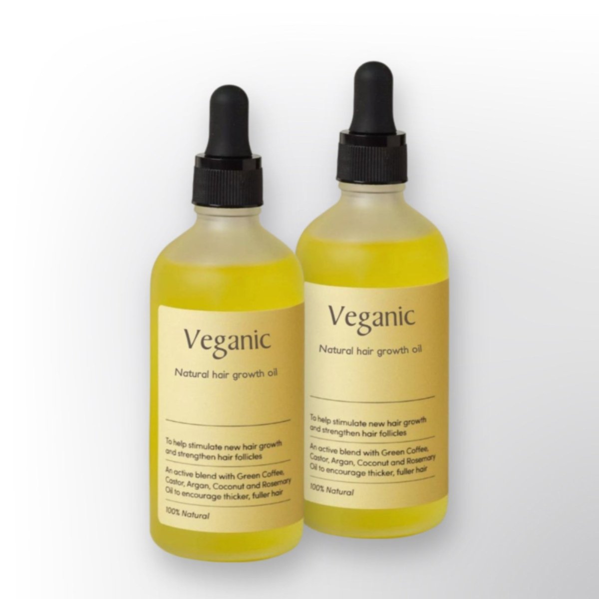 Naturlig Hårvækstserum | Vegansk Formulering med Castor-, Argan- og Kokosolie | Plejende Olier til Stærkere og Sundere Hår | Kemikaliefri og Velegnet til Alle Hårtyper