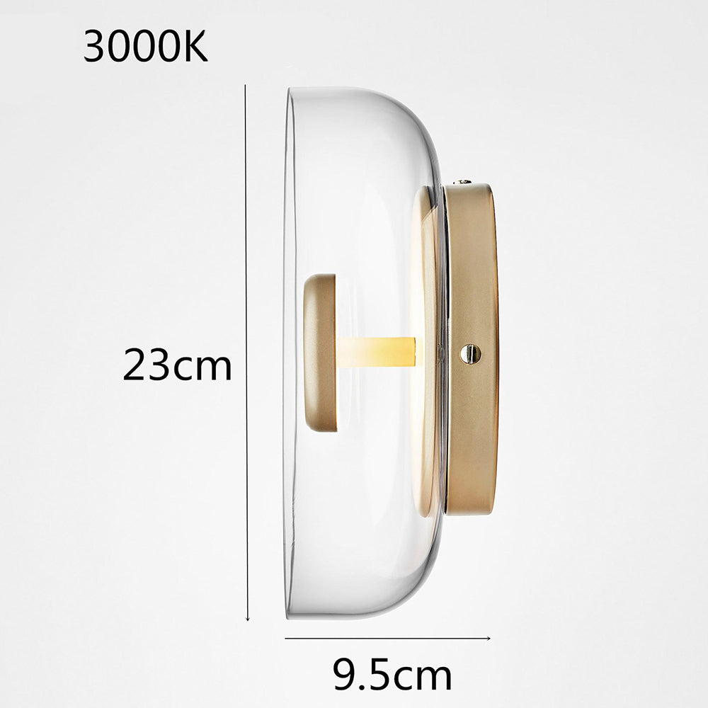 Glas Væglampe med Justerbar Arm | Elegant Fransk-Inspireret Design | Hvid Finish | Soveværelse & Stue | Guld & Hvid Farve | Jern + Akryl Materiale