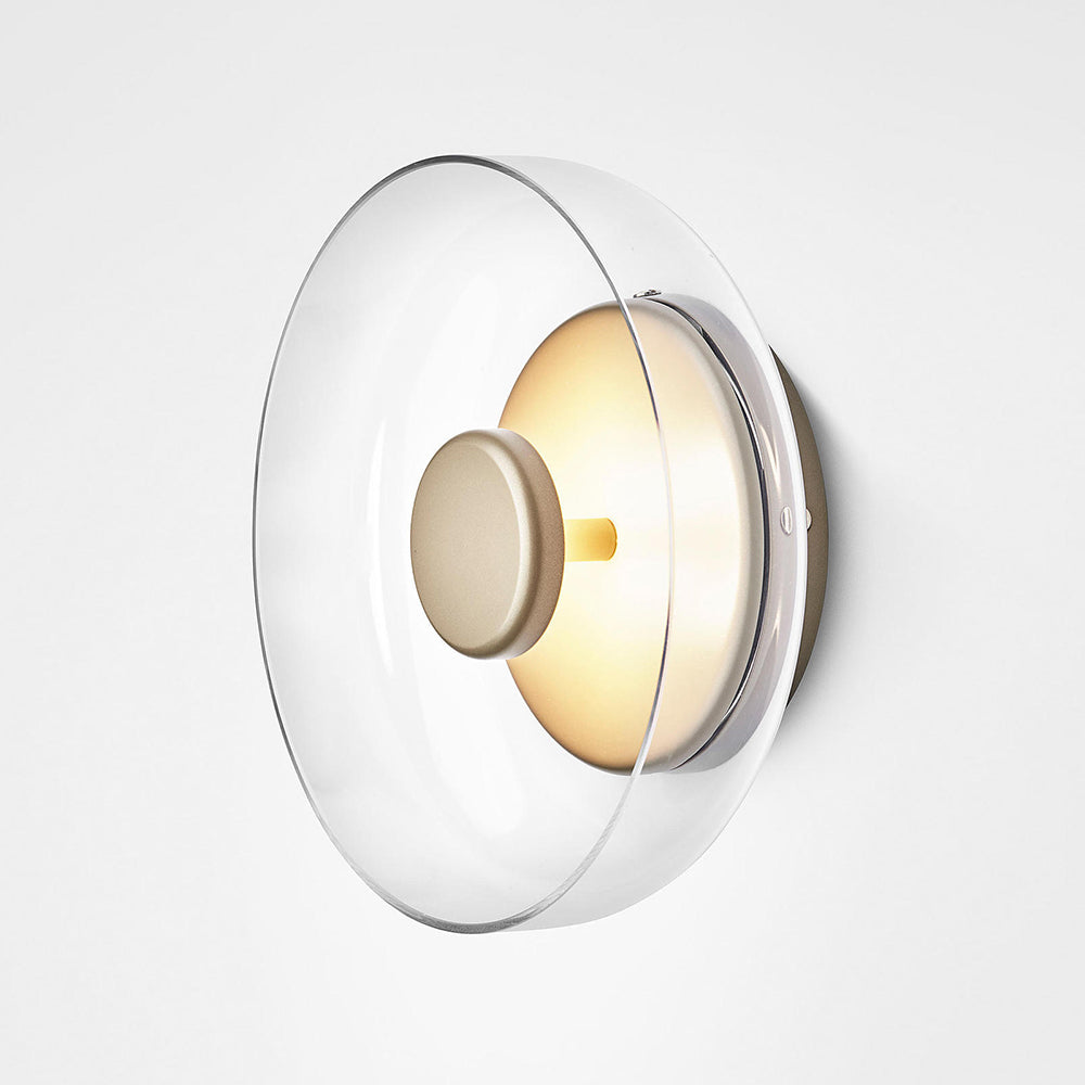 Glas Væglampe med Justerbar Arm | Elegant Fransk-Inspireret Design | Hvid Finish | Soveværelse & Stue | Guld & Hvid Farve | Jern + Akryl Materiale