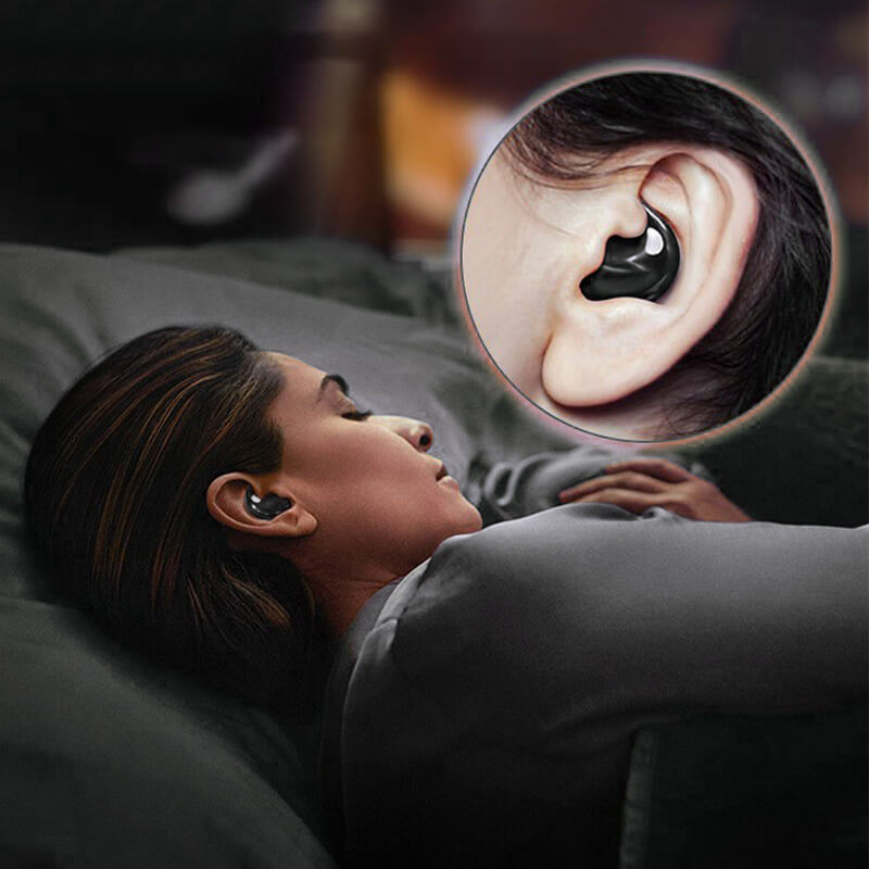 Osynlige Trådløse Earbuds | Bluetooth 5.0 | In-ear Hovedtelefoner | IPX5 Vandtæt | Komfort til Søvn