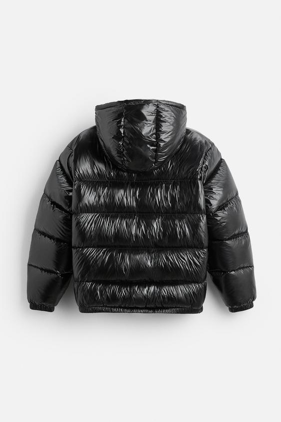 Vandtæt Pufferjakke Herre | Grå andedun | Genanvendt Polyamid | Justerbar Hætte & Krave | Elastiske Manchetter | Trendy & Funktionel | Str. XS-XXL