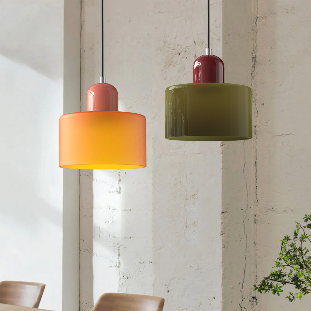 Bauhaus Modern Glass Pendant Light | Artistic Design | Home Decor Lighting | Elegant Minimalist Fixture