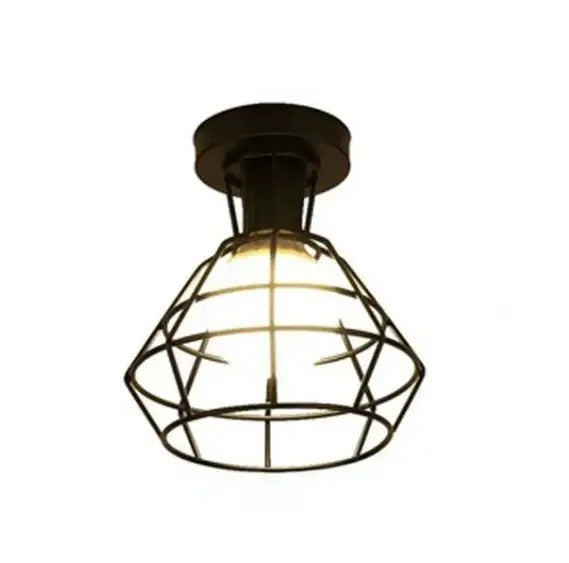 Sort loftslampe | Moderne design | Elegant belysning | LED | 220-240V | Nordic lyselementer