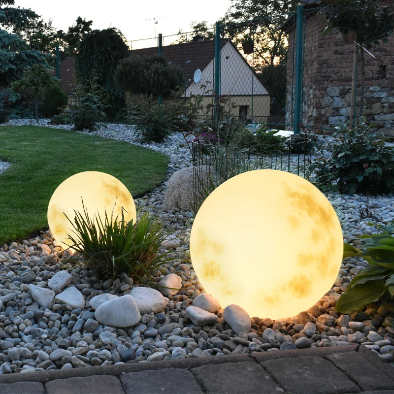 Moonlight Garden Lamp | Udendørs LED-lampe måneform | Magisk belysning have | Kablet strøm | Vejrbestandig