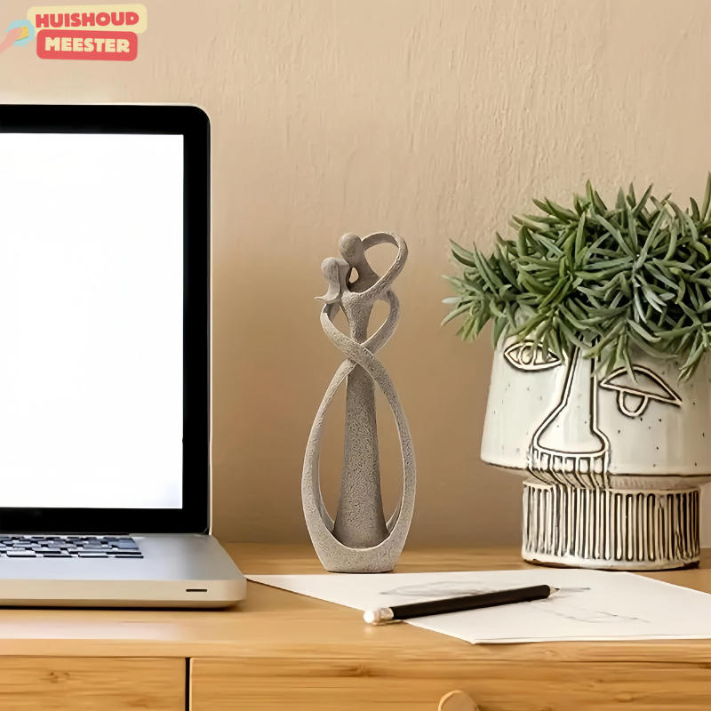 Evig omfavnelse | Abstrakt skulptur i elegant design | Symbol på vedholdende kærlighed | Perfekt gaveidé