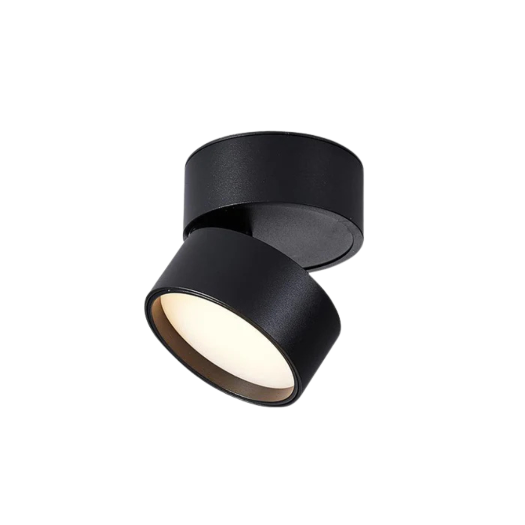 Moderne LED-Wandleuchte | Verstellbarer Kopf | Rundes Design | Für Wohnzimmer, Schlafzimmer & Flur | Minimalistisches Design | Integrierte LED-Lichtquelle