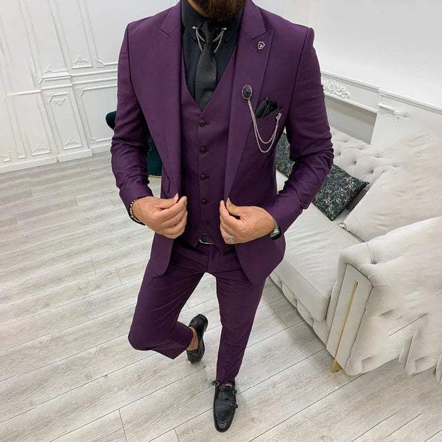 Vinc Luksus Jakkesæt til Mænd | Komfortabelt og Stilfuldt Design i Bomuld/Polyester | Alsidig og Holdbar | Flerfarvede Valgmuligheder | Maskinvaskbar