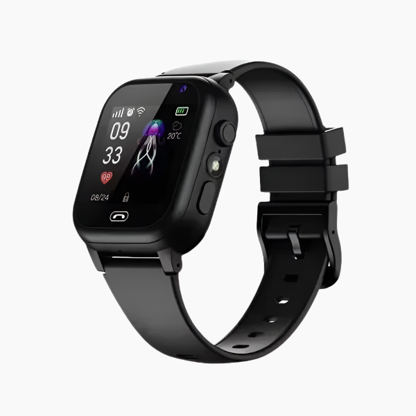 4G GPS Smartwatch til Børn | Videoopkald | Kamera | Aktivitetsmonitor | SIM Kort | IP67 Vandtæt | To-vejs Taleopkald | SOS Knap | Farve Touchskærm | Wi-Fi og GPS Præcis Placering | Skjult Aflytning