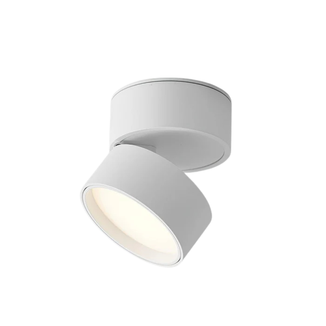 Moderne LED-Wandleuchte | Verstellbarer Kopf | Rundes Design | Für Wohnzimmer, Schlafzimmer & Flur | Minimalistisches Design | Integrierte LED-Lichtquelle