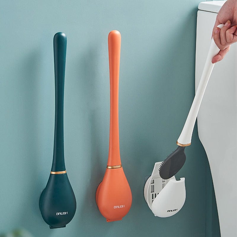 PureBrush | Elegant WC-børste med antibakterielt silikonehoved