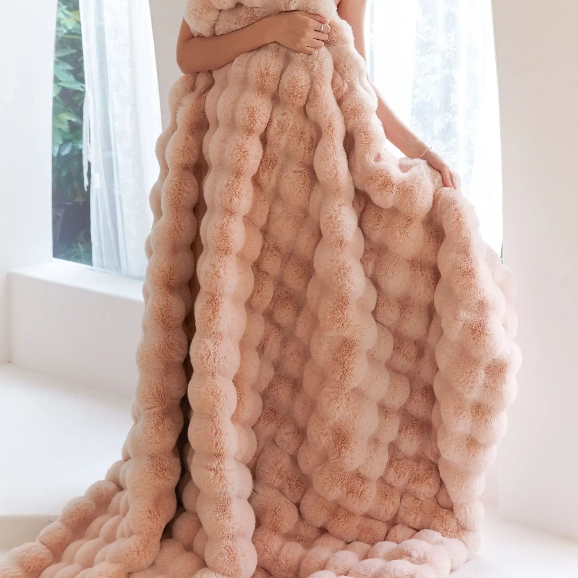 SnugWrap™ | Blødt plysuld tæppe | Elegant indretningstouch | Komfort og varme året rundt
