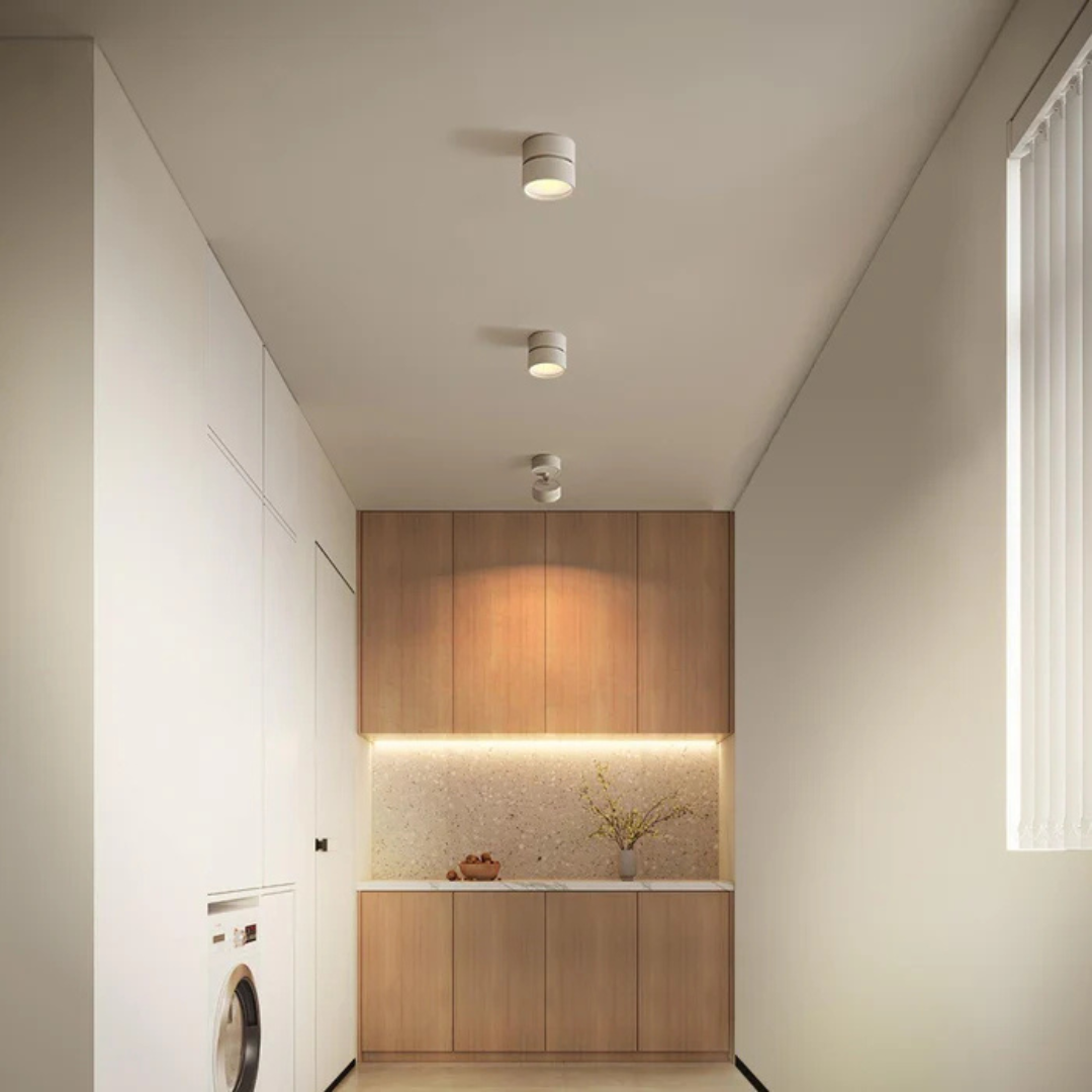 Moderne LED-Wandleuchte | Verstellbarer Kopf | Rundes Design | Für Wohnzimmer, Schlafzimmer & Flur | Minimalistisches Design | Integrierte LED-Lichtquelle