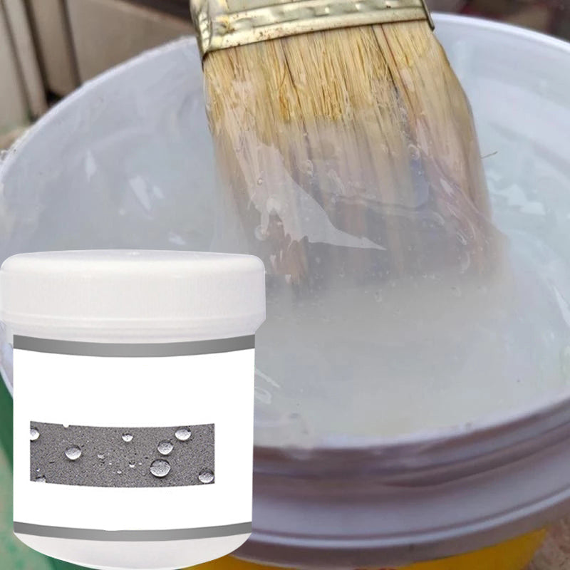 TransWax™ Vandbaseret Gummipasta | Transparent Coating | Langvarig Vandtæt Beskyttelse til Fliser, Mursten, Beton, Træ, Metal og PVC | Forsegler Sprækker og Brudte Overflader | 53g
