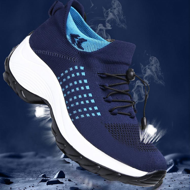 Ortopædiske Sneakers til Herre | Smertelindrende og Støttende | Ideel til Gåture og Sport | Plantar Fasciitis Hjælp | Åndbar og Letvægtsdesign | Polsteret Komfort | Multi-fit Tilpasning