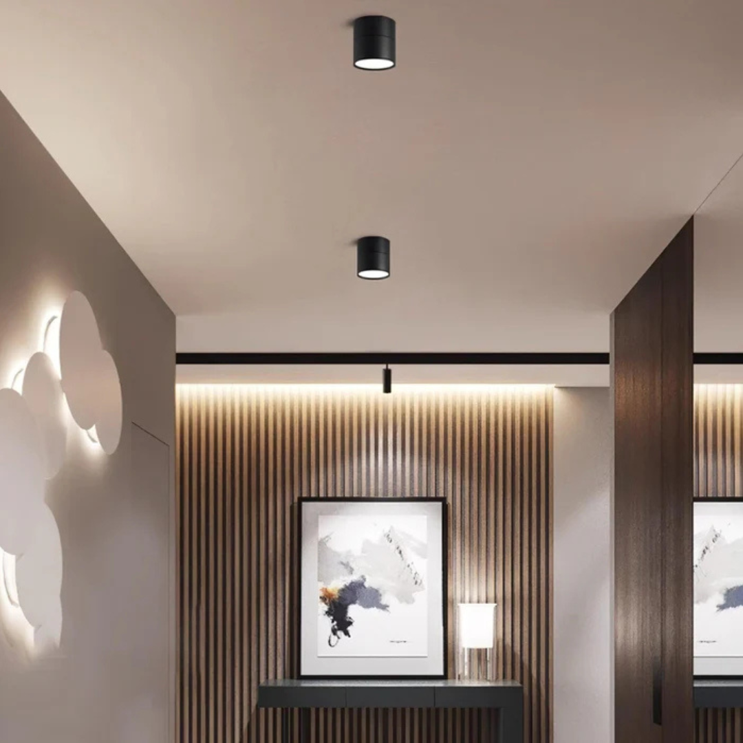 Moderne LED-Wandleuchte | Verstellbarer Kopf | Rundes Design | Für Wohnzimmer, Schlafzimmer & Flur | Minimalistisches Design | Integrierte LED-Lichtquelle