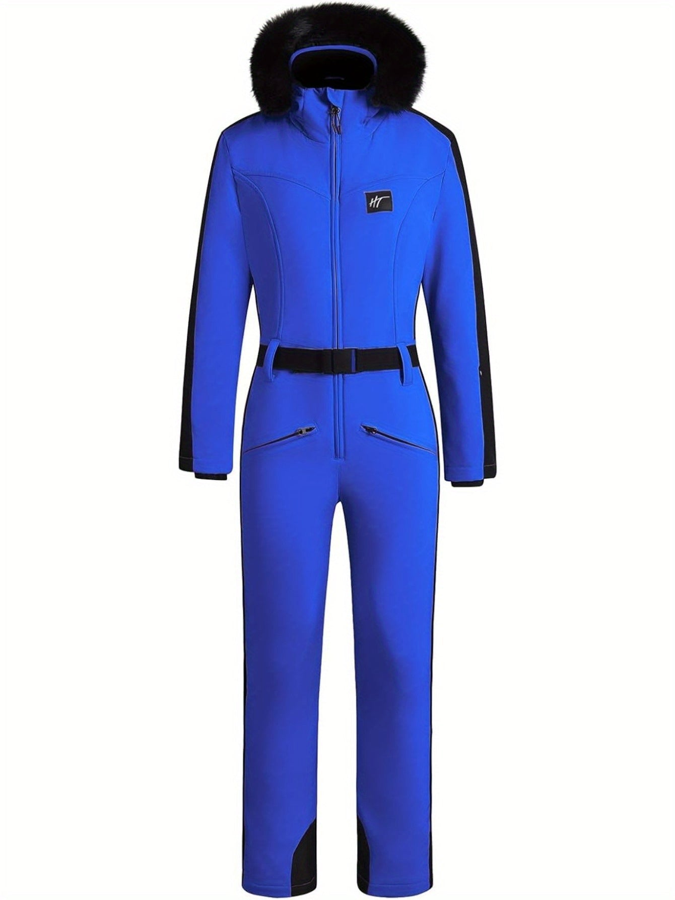 Dame Skidragt Jumpsuit | Vandtæt Design med Varmt For og Bæltedetalje | Essential Af Nikcky