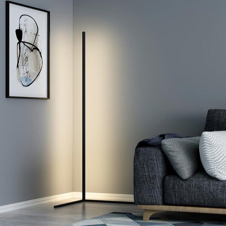 LED Corner Floor Lamp | Modern Lighting for Living Room, Bedroom, Office | Built-in LED