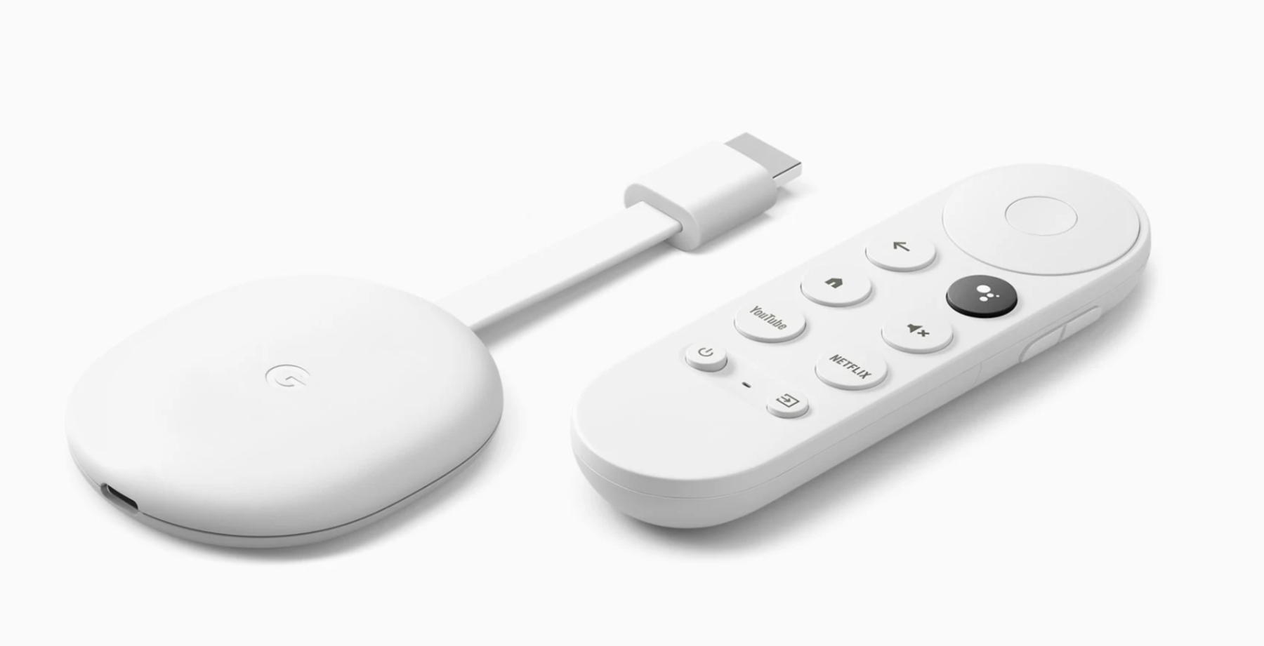 Fjernbetjening | Google Chromecast 4 Kompatibel | Sømløs Navigation | Hurtig App Adgang | Ergonomisk Design | Bluetooth & IR | Streaming & Lydkontrol | Slidstærkt Design | Hvid eller Sort