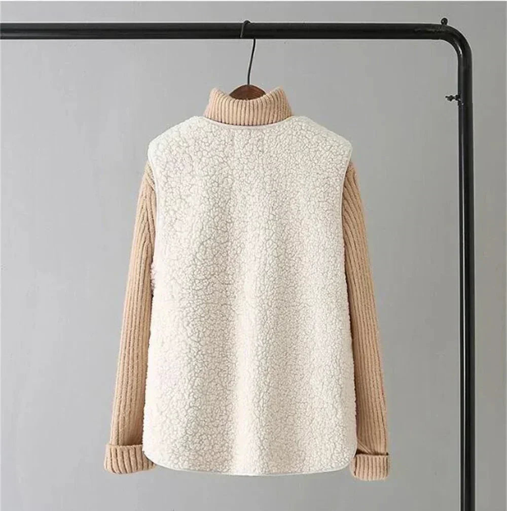 Damevest Teddy-Fleece | Varme & Bløde Materialer | Praktiske Lommer | Trendy Design | Vinterdag