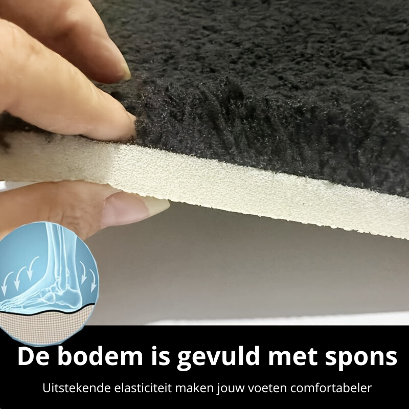 LuxaMat Luksuriøs Vandabsorberende Gulvmåtte | Geometrisk Design | Blødt og Holdbart | Sikker Anti-Slip Bagside | Flere Størrelser