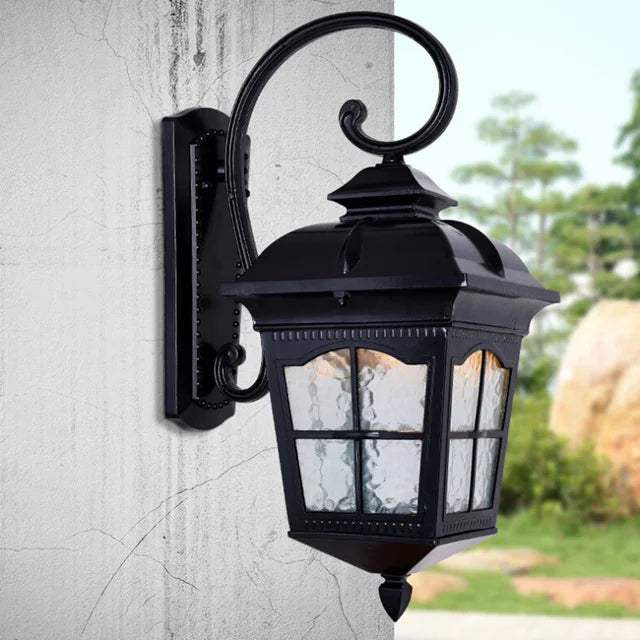 LuminoirBuiten | Stilsikker udendørs væglampe | Vejrbestandig E27 | Elegant belysning til have og terrasse | Nem installation | Holdbart design | Chic og varm atmosfære | Højde 24 cm | AC85-265V
