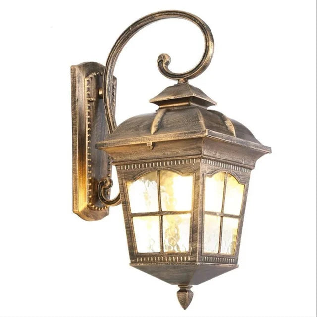 LuminoirBuiten | Stilsikker udendørs væglampe | Vejrbestandig E27 | Elegant belysning til have og terrasse | Nem installation | Holdbart design | Chic og varm atmosfære | Højde 24 cm | AC85-265V