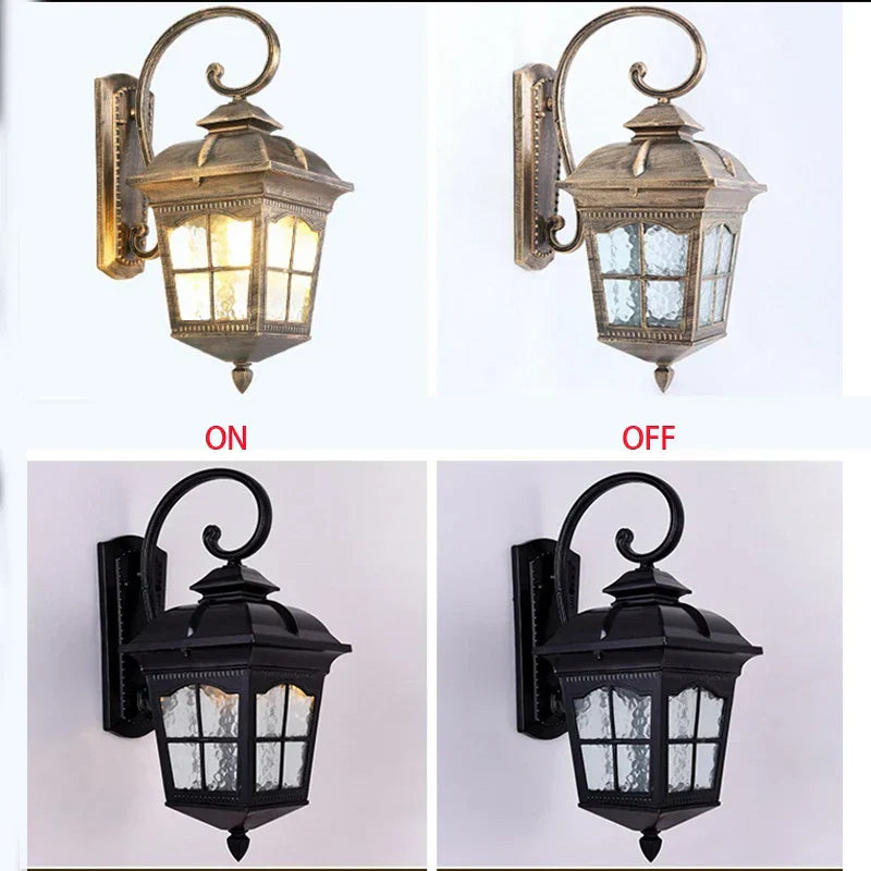 LuminoirBuiten | Stilsikker udendørs væglampe | Vejrbestandig E27 | Elegant belysning til have og terrasse | Nem installation | Holdbart design | Chic og varm atmosfære | Højde 24 cm | AC85-265V