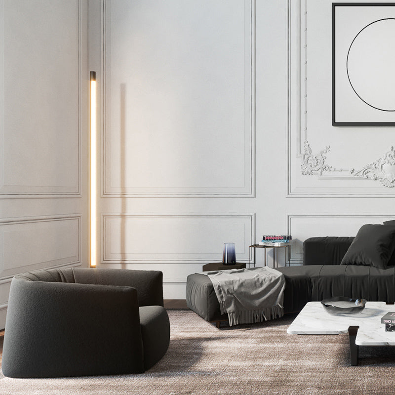 Sollena | Minimalistisk Gulvlampe | Moderne Design | Slanke Linjer | Stabilt og Dekorativt | Høj Kvalitet | Effektiv Belysning | Passer til Stue, Soveværelse, Kontor | Tidløs og Stilfuld | Nem Installation
