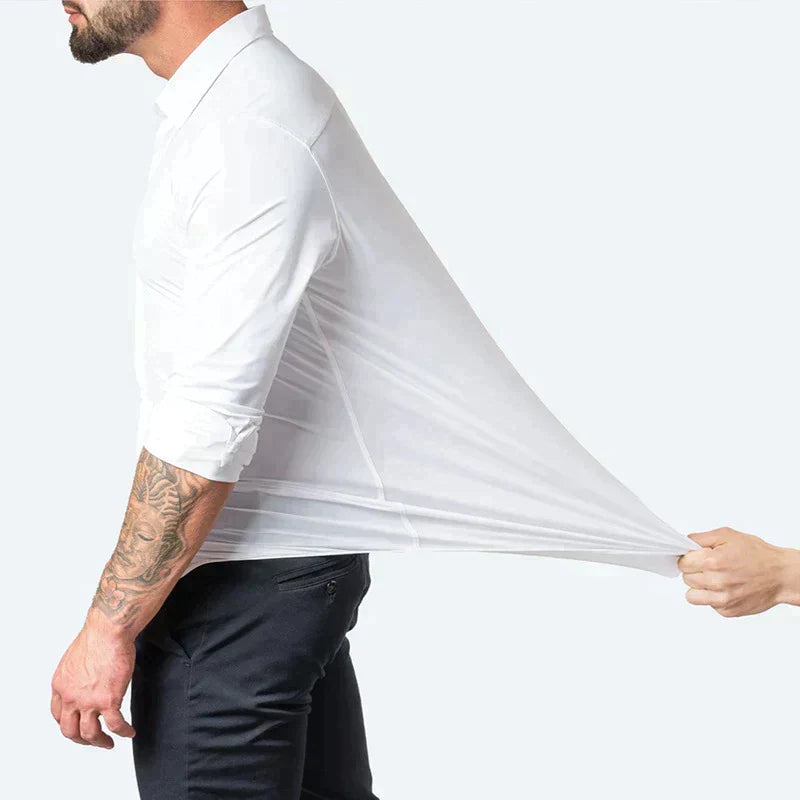 Hugo komfortabel skjorte til mænd | Fleksibel pasform | Super stretch teknologi | Klassisk design | Fås i flere størrelser | Ideel til både hverdag og fest